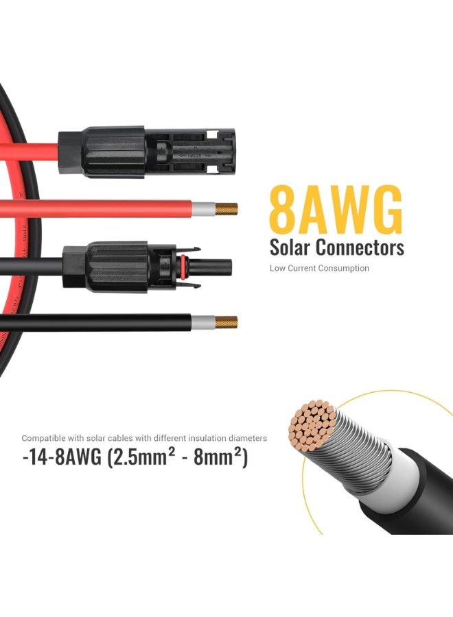 Solar Connector Solar Panel Cable Connectors Solar Panel Connectors Kit Solar Connector With Spanners IP68 Waterproofing 22 Pairs Male/Female - Image 3