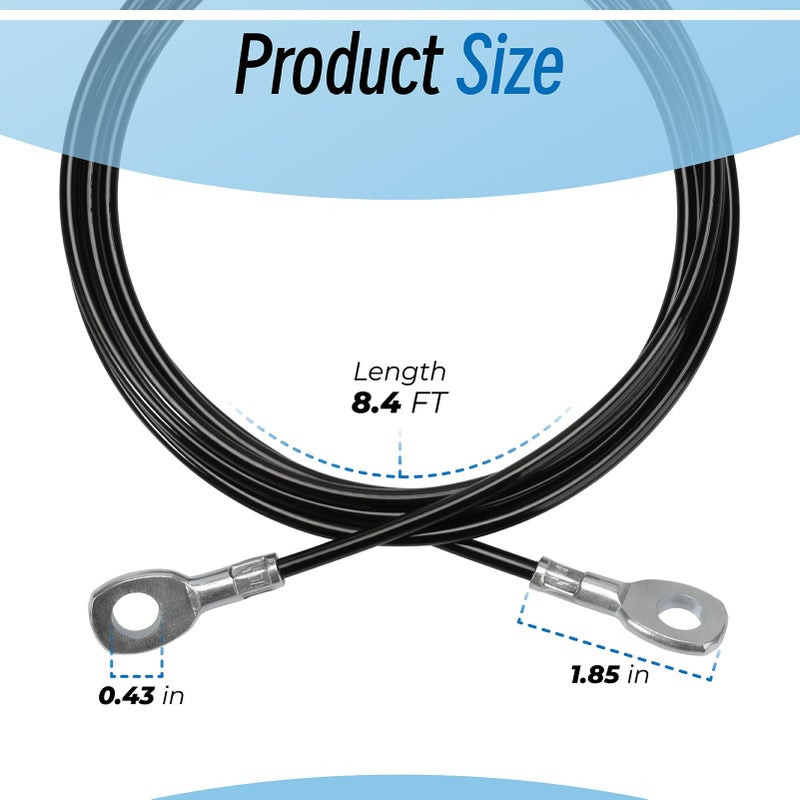 Sconva Fitness Pulley Cable Replacement for All Total Gym Models 1000, 1500, 2000, 3000, XLS Up - Adjustable Home Gym Cable Pulley System Replacement Fitness Cable for Pulley Machine Accessories - Image 2