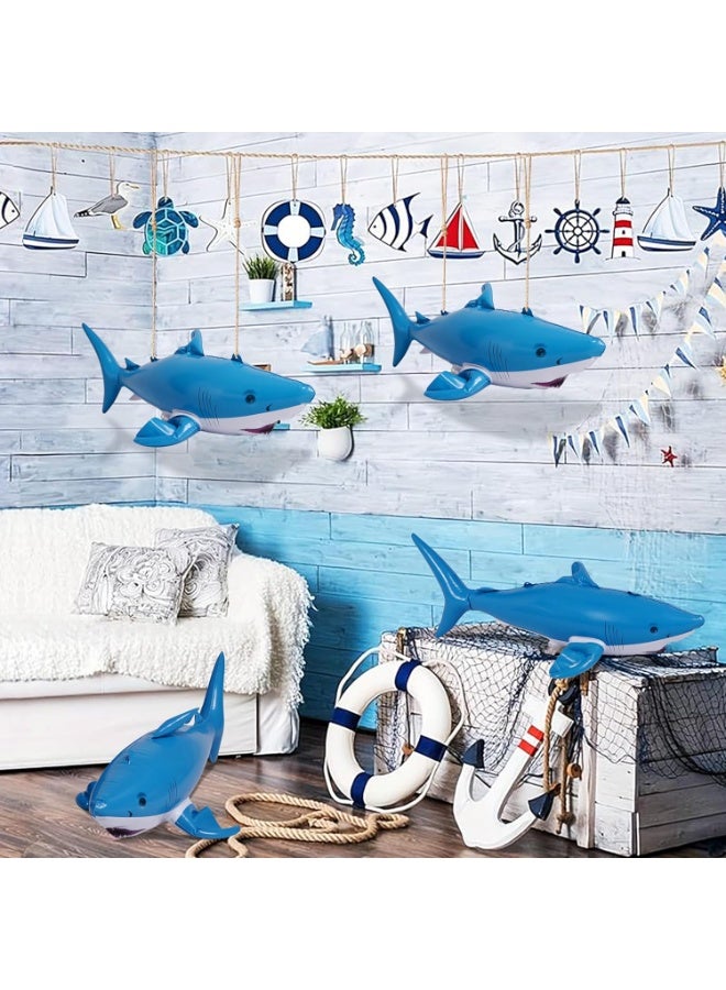 Jet Creations Inflatable Aquatic Animal 4pc Pack: Shark, Dolphin, Goldfish, Starfish, Crab, Penguin. 20+ inch Long. Pool Toys, Photo Prop, Theme Party Centerpiece, VBS, Gifts for Kids 3 Year and up - Image 5