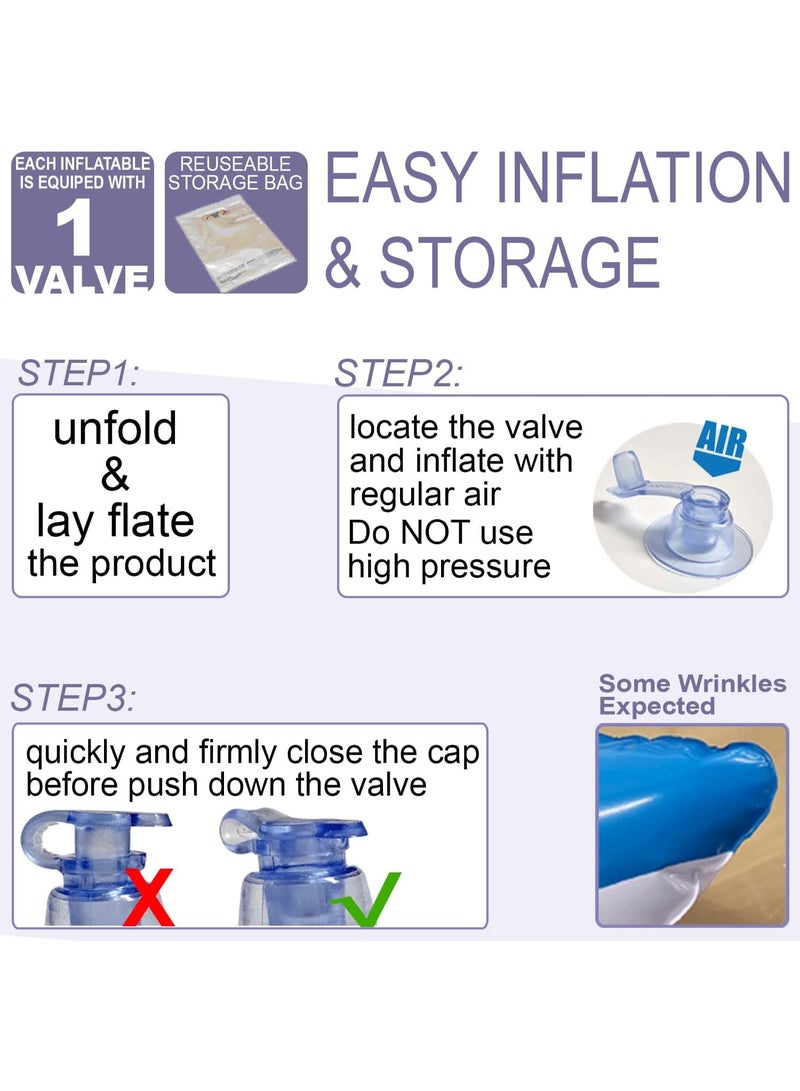 Jet Creations Inflatable Aquatic Animal 4pc Pack: Shark, Dolphin, Goldfish, Starfish, Crab, Penguin. 20+ inch Long. Pool Toys, Photo Prop, Theme Party Centerpiece, VBS, Gifts for Kids 3 Year and up - Image 3