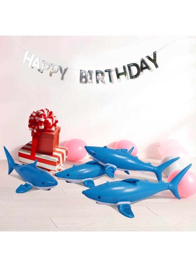 Jet Creations Inflatable Aquatic Animal 4pc Pack: Shark, Dolphin, Goldfish, Starfish, Crab, Penguin. 20+ inch Long. Pool Toys, Photo Prop, Theme Party Centerpiece, VBS, Gifts for Kids 3 Year and up - Image 4