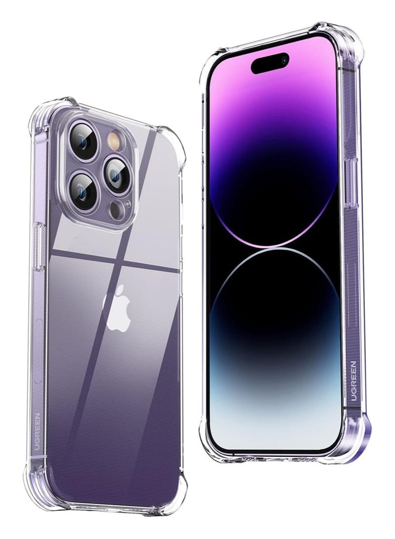 Bumper Case Compatible With iPhone 14 PRO Case Cover Bumper Shell Soft TPU Silicone Clear Transparent Cover Shockproof - Image 1