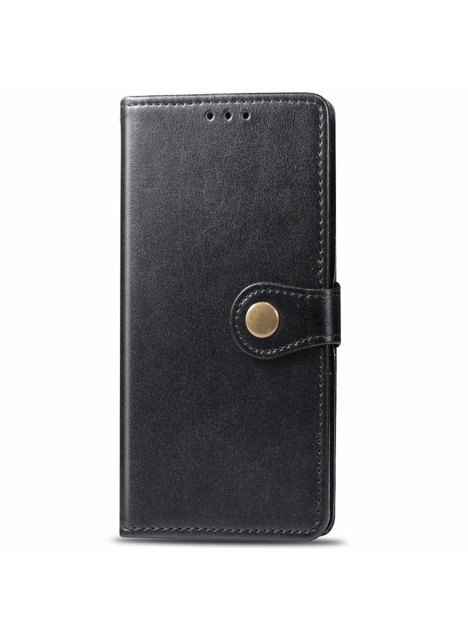 Zaboon Case For Galaxy A51 Retro Solid Color Leather Buckle Phone Case with Lanyard & Photo Frame & Card Slot & Wallet & Stand Function - Image 3