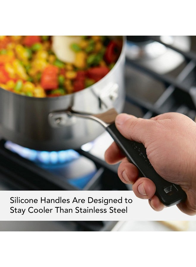 KitchenAid Stainless Steel Saucepan with Measuring Marks and Lid, 2 Quart, Brushed Stainless Steel - Image 5