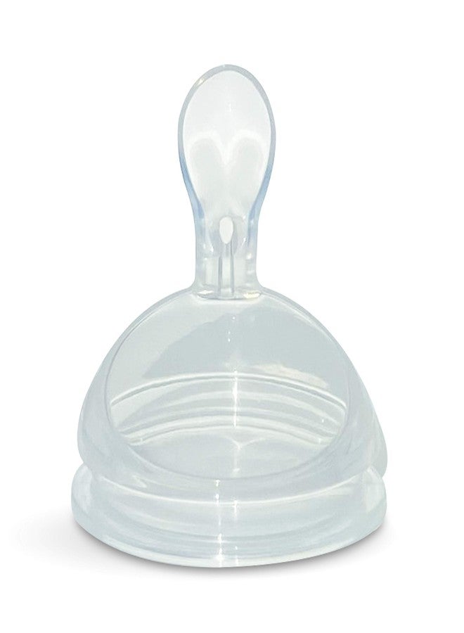 BelBeyo Baby Food Dispensing Squeeze Spoon Attachment for Comotomo (Original and Gen 2) and haakaa Gen. 3 Silicone Baby Bottles, 100% Food Grade Soft Silicone, No Plastic, BPA-Free, Bite-Proof, 4+ Months - Image 1