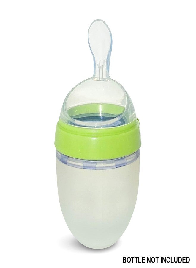 BelBeyo Baby Food Dispensing Squeeze Spoon Attachment for Comotomo (Original and Gen 2) and haakaa Gen. 3 Silicone Baby Bottles, 100% Food Grade Soft Silicone, No Plastic, BPA-Free, Bite-Proof, 4+ Months - Image 2