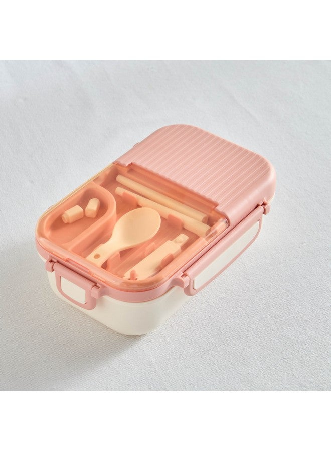 Home Box Neo Sarah 3-Piece 2-Grid Lunch Box Set with Spoon and Chopsticks 800 ml - Image 2