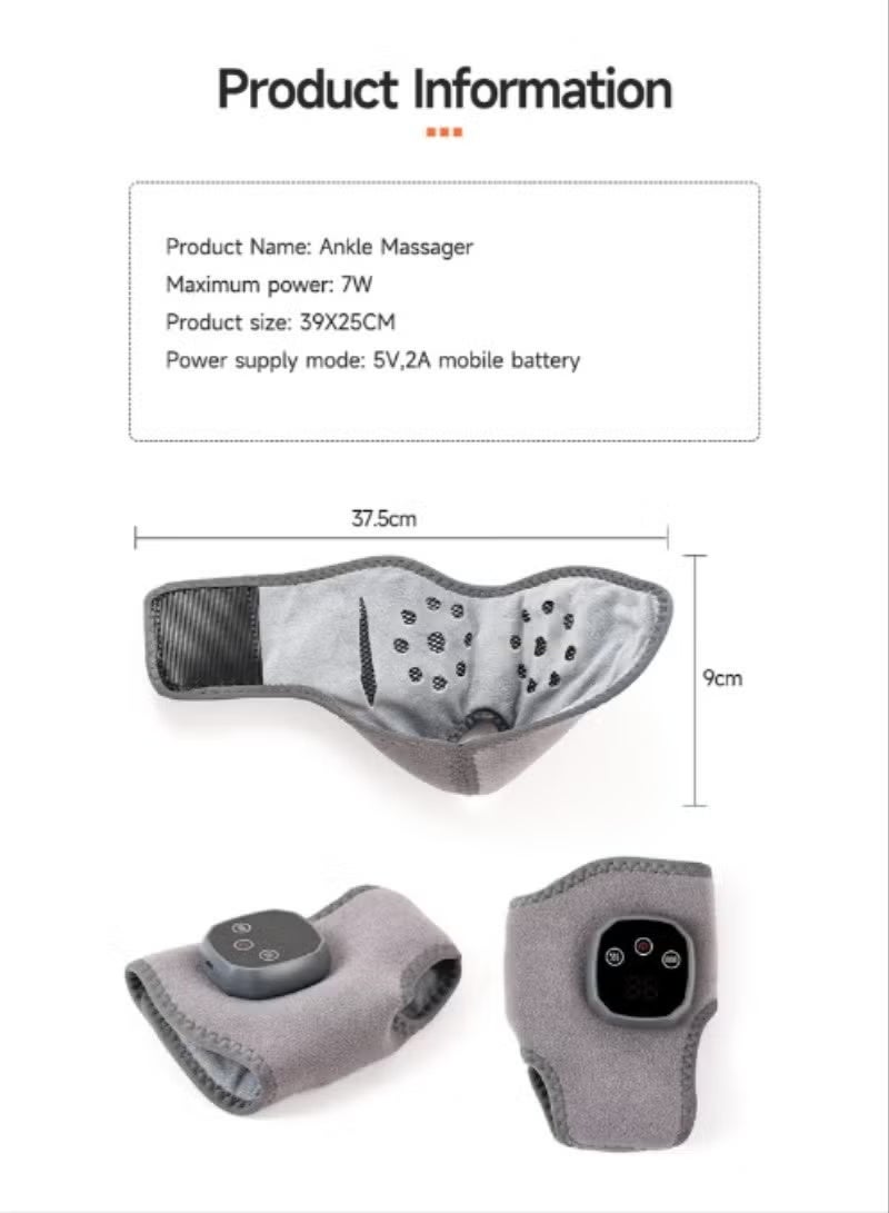 DEXMAR Portable Foot Massager with LCD Screen - Ankle Heater Featuring Temperature Visualization, 1800mAh High-capacity Battery, Adjustable Intensity Levels, Low Noise, and Type-C Charging Port. Suitable for Office Workers, Those Who Stand for Long Periods - Image 4
