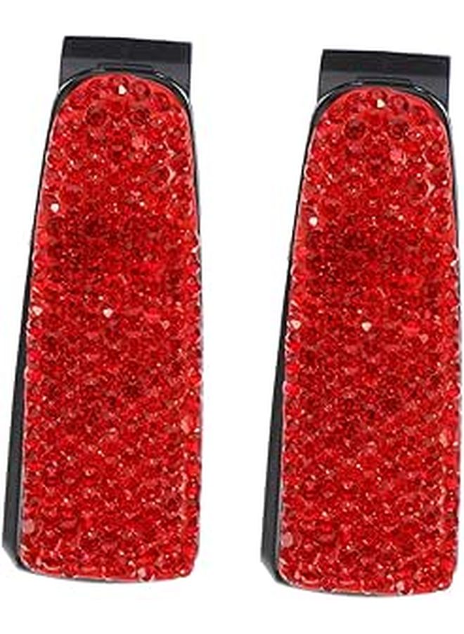 Elegant Rhinestone Car Visor Sunglass Holder Clip For Auto Eyewear - Image 1