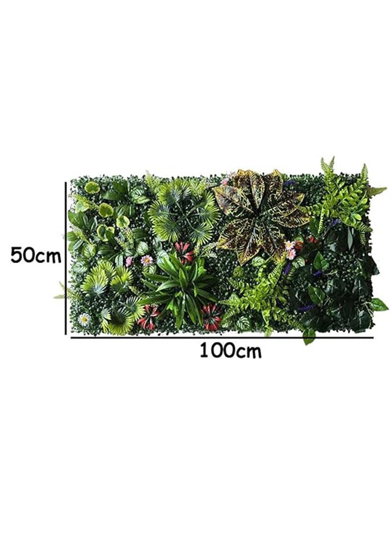 LINGWEI Artificial Wall Grass Panels Multicolour 100x50cm  - Image 4
