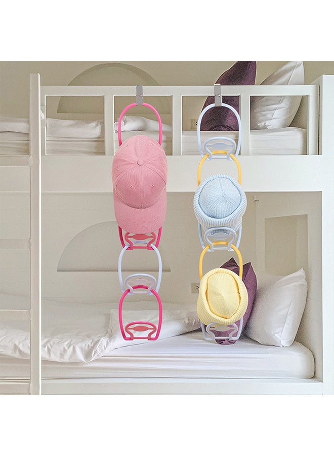 6 Packs Hat Hangers for Closet, Premium Hat Organizer for Baseball Caps, Cap Rack for Organizers and Storage, Space Saving Hangers Holder Usable for Belt, Scarf, Tie, Bra, Purse - Image 4