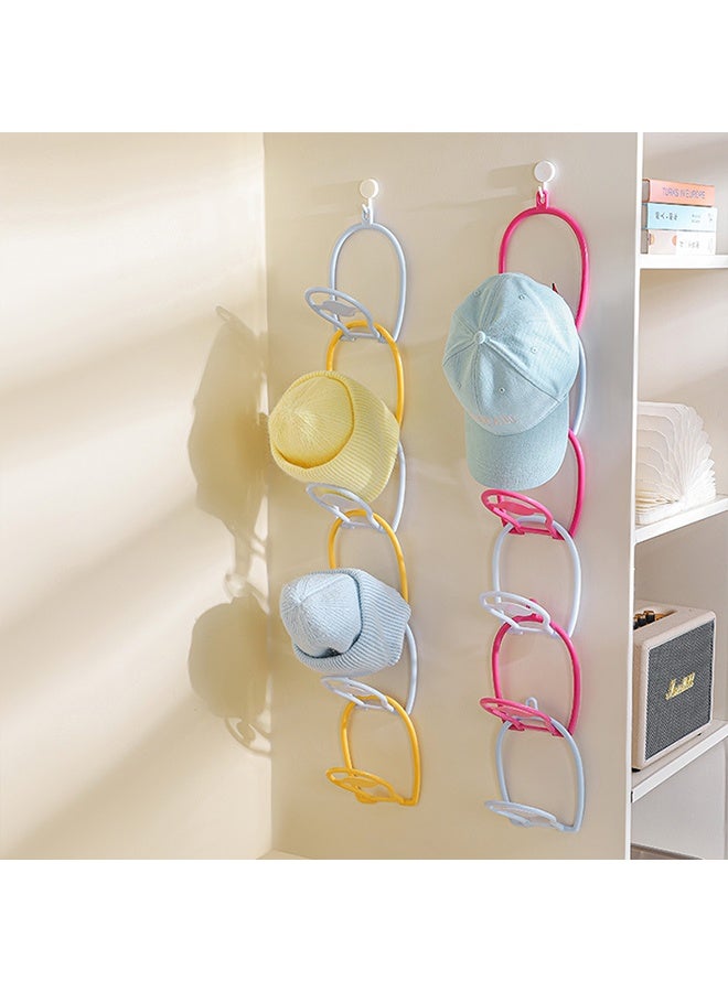 6 Packs Hat Hangers for Closet, Premium Hat Organizer for Baseball Caps, Cap Rack for Organizers and Storage, Space Saving Hangers Holder Usable for Belt, Scarf, Tie, Bra, Purse - Image 2