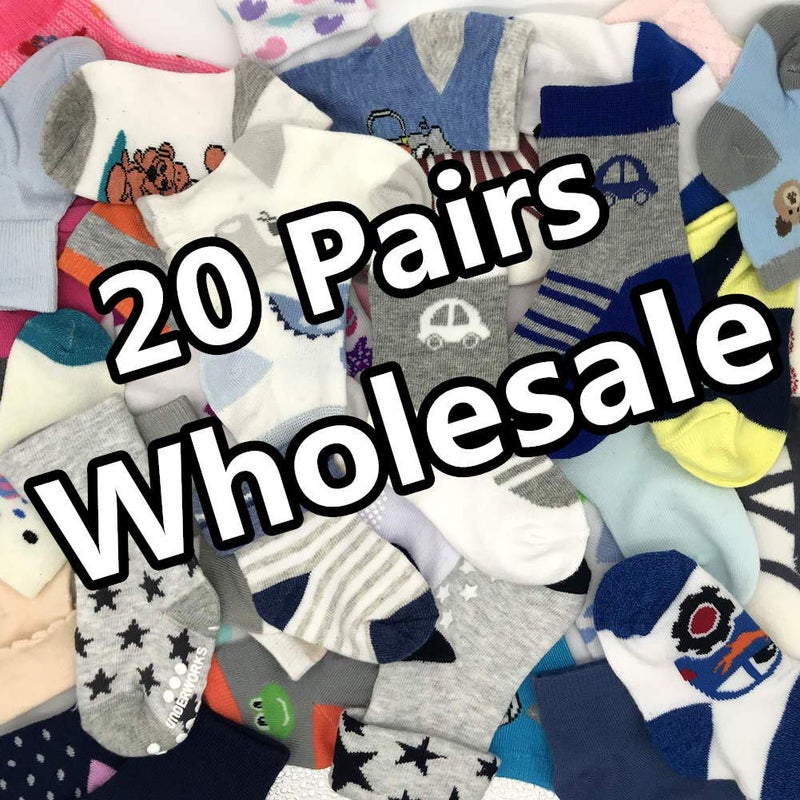 WAFUNNE Baby Boys Socks Wholesale 20 Pairs Baby Socks Cotton Boy 0-12 months - Image 2