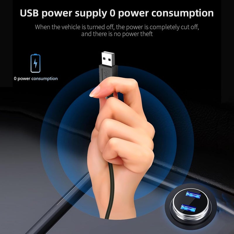 Eacam شاشة عرض رقمية كبيرة عالية الوضوح من إيكام، عداد سرعة GPS للسيارات والشاحنات، كابل USB للتوصيل والتشغيل - Image 5