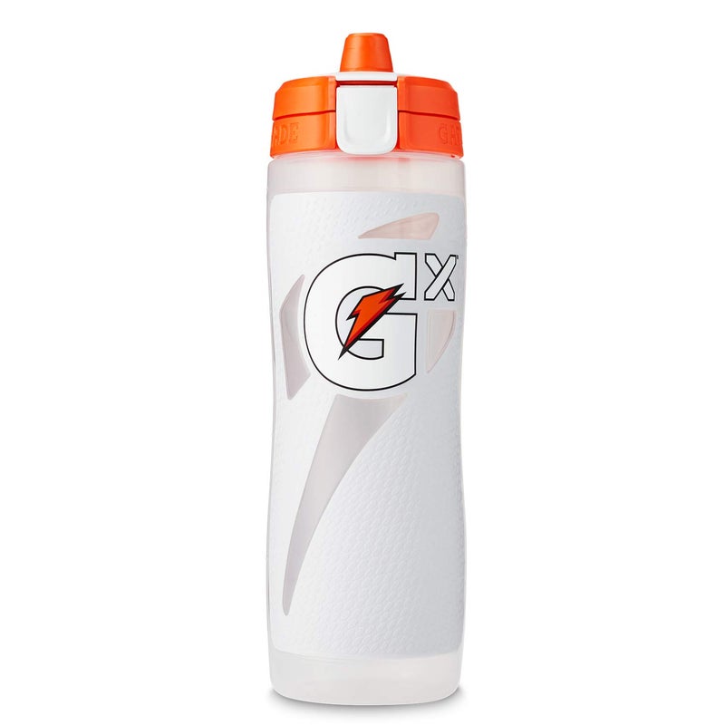 Gatorade Gx Plastic Squeeze Bottle, White, 30oz - Image 1