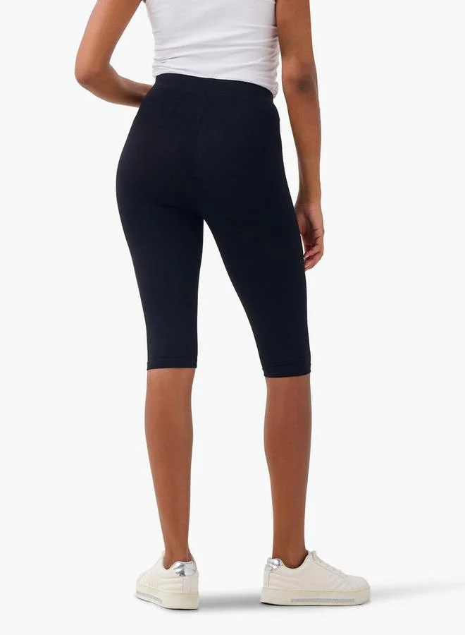 Splash FAV  Set of 2   Knee Length Flexi Waist Leggings for Women | Best Price UAE