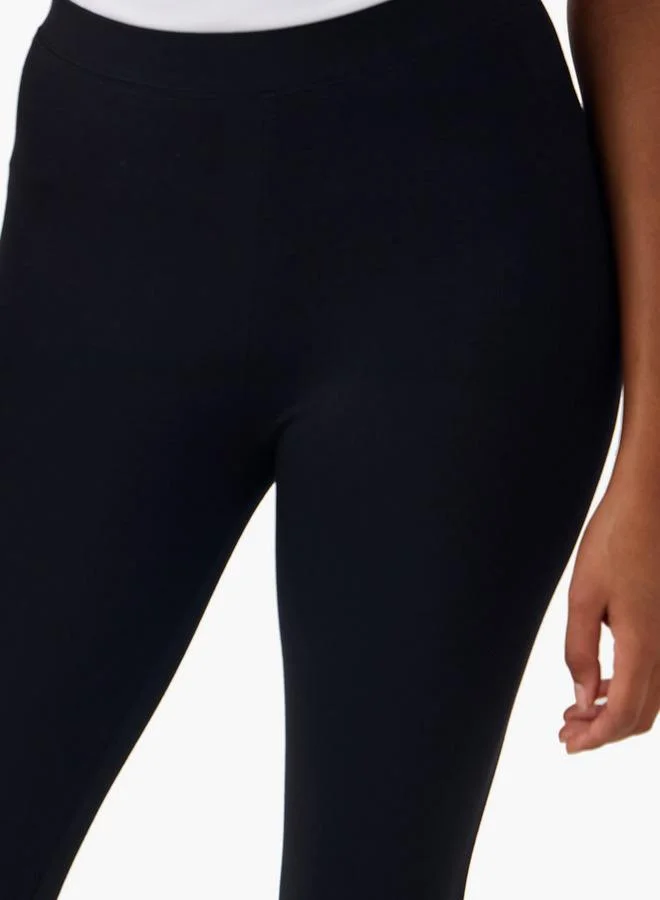 Splash FAV  Set of 2   Knee Length Flexi Waist Leggings for Women | Best Price UAE