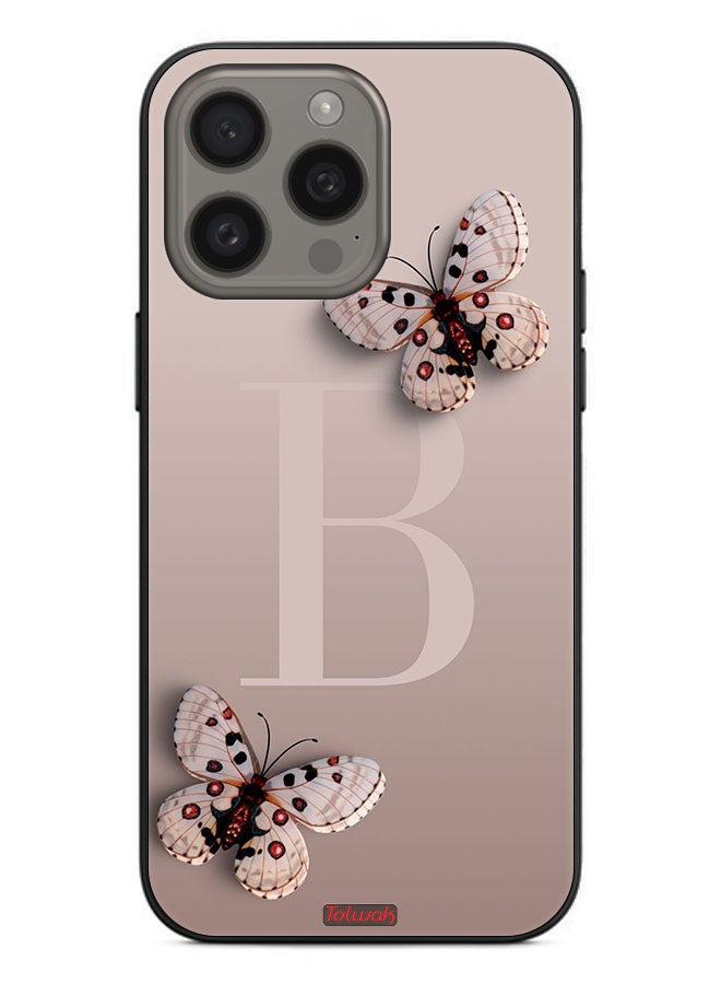 Tolwak Apple iPhone 15 Pro Protective Case Cover B Butterflies - Image 2