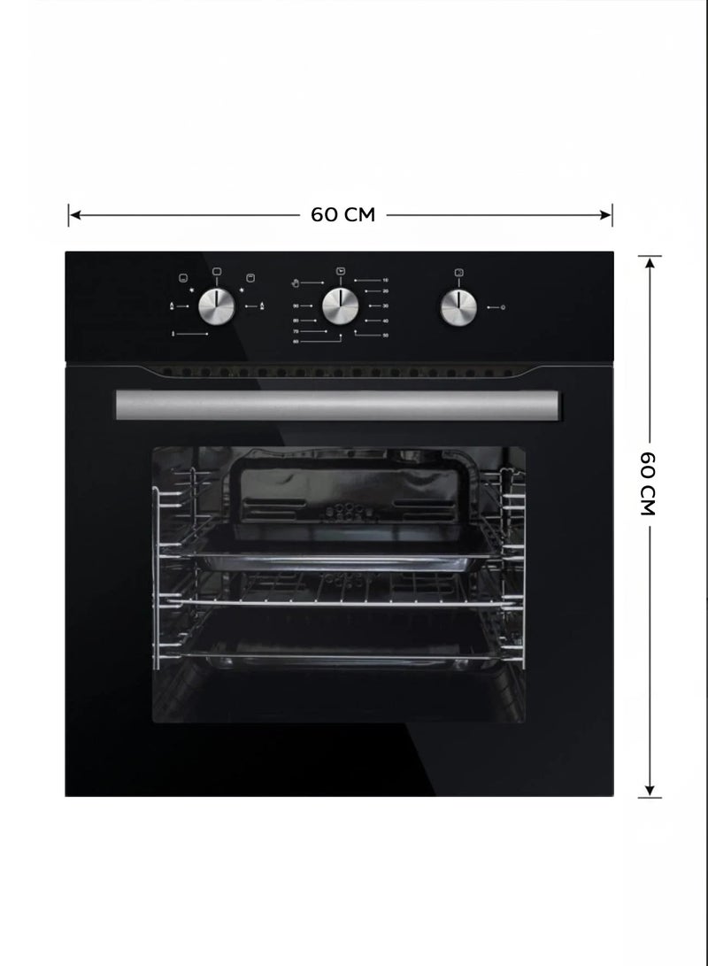 كومتيل فرن بلت ان كهرباء - 60سم - 8 وظائف - اسود - A68-SF3-MT-BLACK - Image 3
