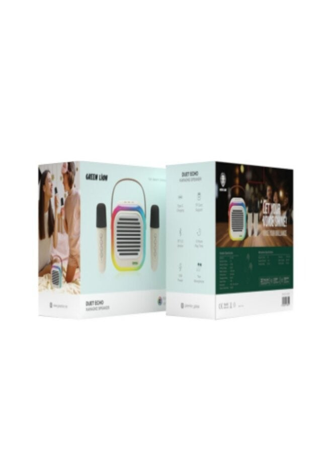 GREEN LION Karaoke Machine with 2 UHF Wireless Microphones - Image 2