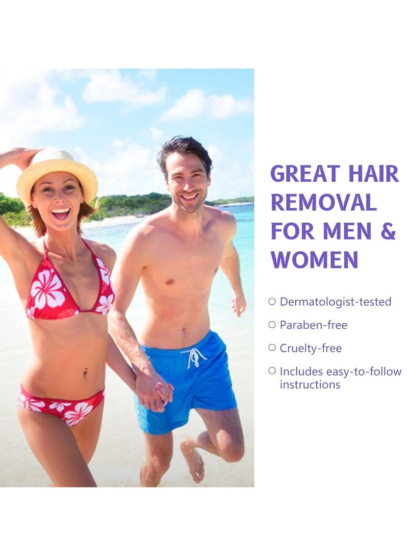 GROEI Body Hair Removal Cream with Spatula Applicator, Hair Removal Cream For Sensitive Skin,Gentle Formula,Safe for Sensitive Skin，Unisex - Image 5