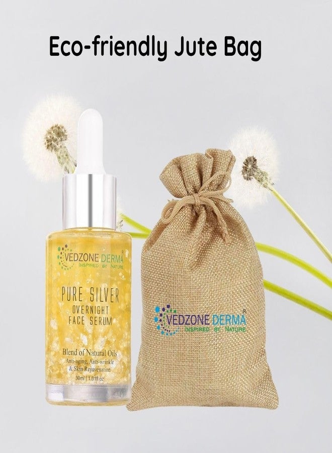 Vedzone Derma سيروم فيدزون ديرما للوجه مع الفضة 30 مل | سيروم مضاد لعلامات تقدم السن لإصلاح البشرة | سيروم عضوي للوجه لعلاج حب الشباب والبقع الداكنة والتحكم في إفراز الزيوت | خالٍ من البارابين والكبريتات، معزز طبيعي لإشراقة البشرة - Image 3