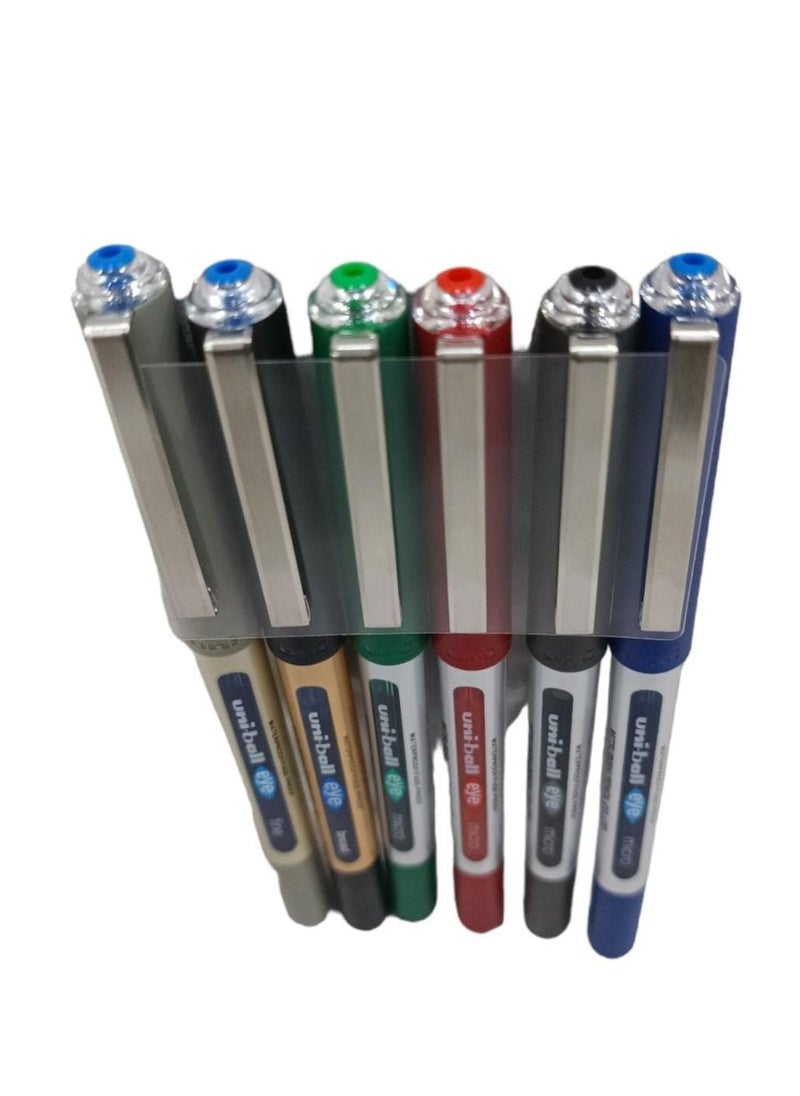 Uniball 6-Piece Liquid Ink Pen Set Multicolour  - Image 4
