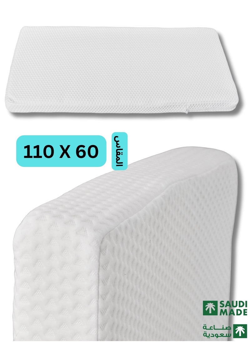 F.A.M.S - Baby Cot Mattress Extra Thick 10 cm 110 X 60 CM CLASSIC FOAM & Removable Washable Cover, Breathable, Toddler Baby Bed Mattress Saudi Made - Image 1