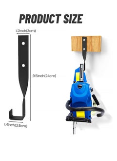 General Chainsaw wall mount, backpack blower bracket accessories for garage walls, garage storage hook, weed proof, trimmer hanger  - Image 5
