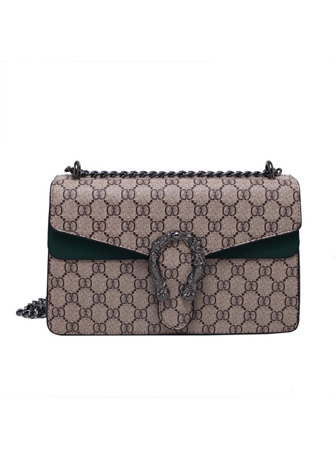 Classic PU Leather Shoulder Bag, Retro Versatile Chain Crossbody Bag, Luxury Flap Purse For Women