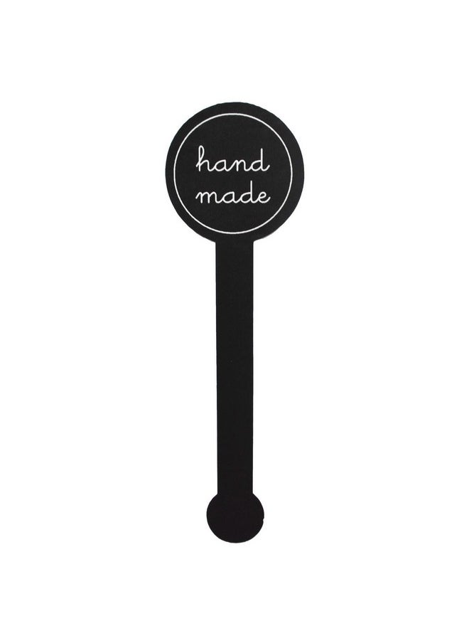 MR-LABEL - 250 Pcs Of Black Lollipop Sealing Sticker Hand Made Sticker/Hand Made Adhesive Label For Hand Made Product (Hand Made) - Image 1