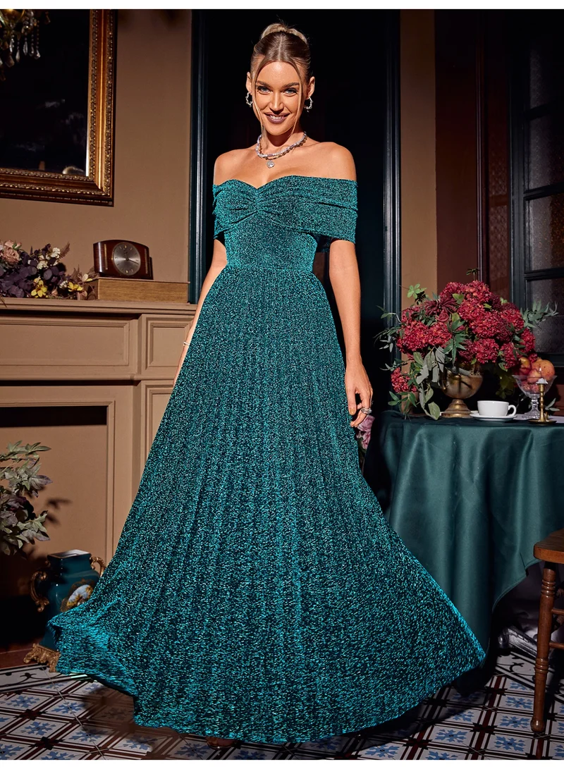SIMPLEE Women's full-length evening Gown with glittery or sequined fabric