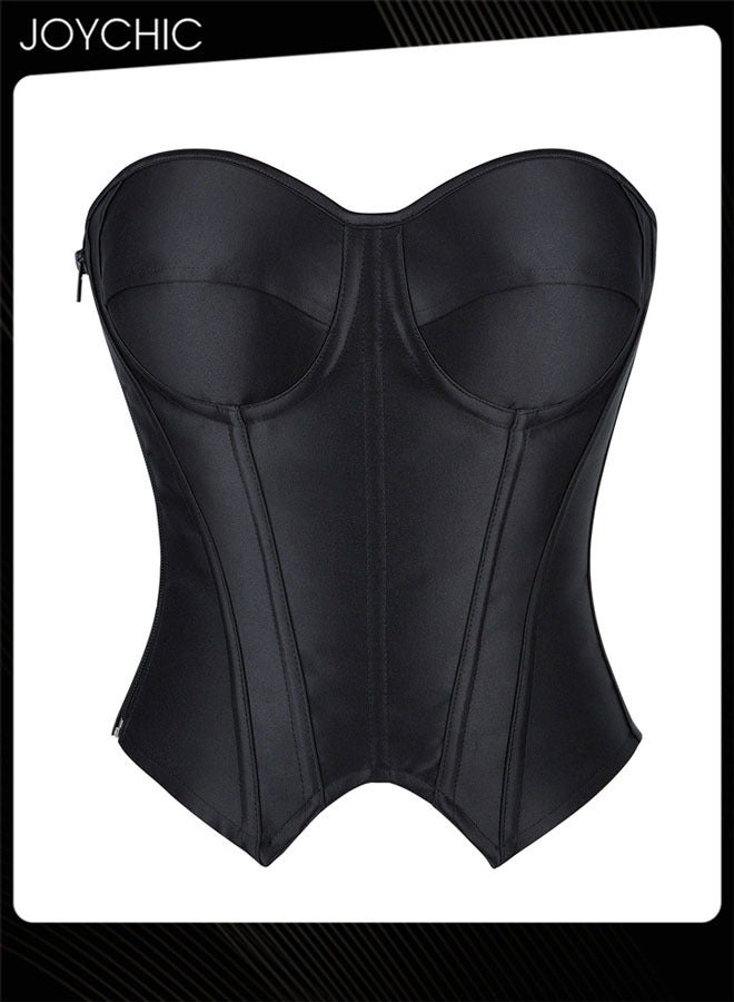 Joychic كورسيه نسائي بتصميم قصر عتيق مزين بالدانتيل مع حبال، كورسيه فوق الصدر للنساء - Image 1