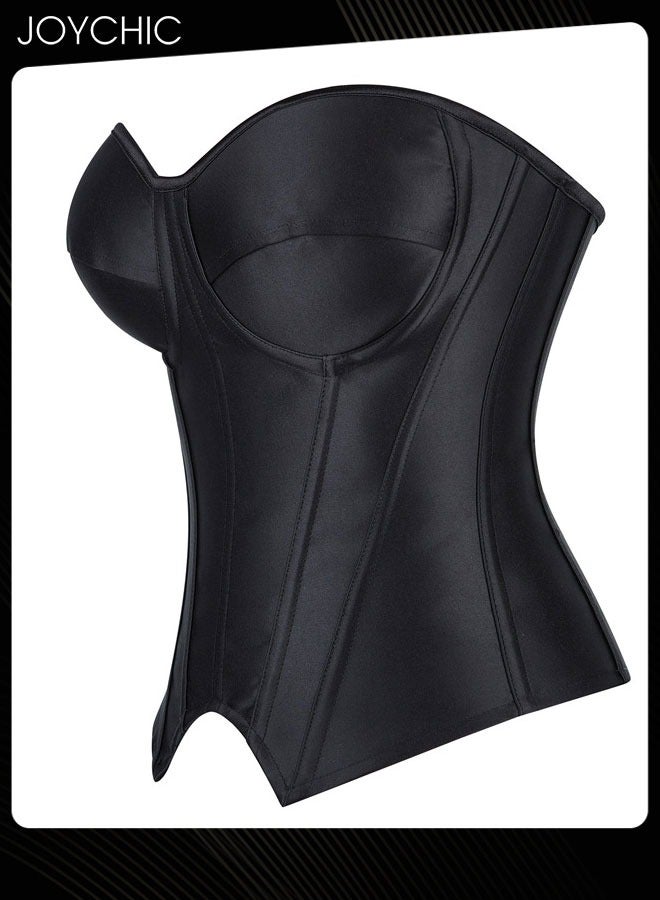 Joychic كورسيه نسائي بتصميم قصر عتيق مزين بالدانتيل مع حبال، كورسيه فوق الصدر للنساء - Image 2