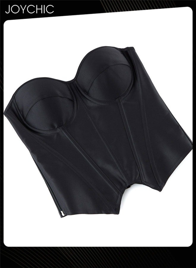 Joychic كورسيه نسائي بتصميم قصر عتيق مزين بالدانتيل مع حبال، كورسيه فوق الصدر للنساء - Image 4