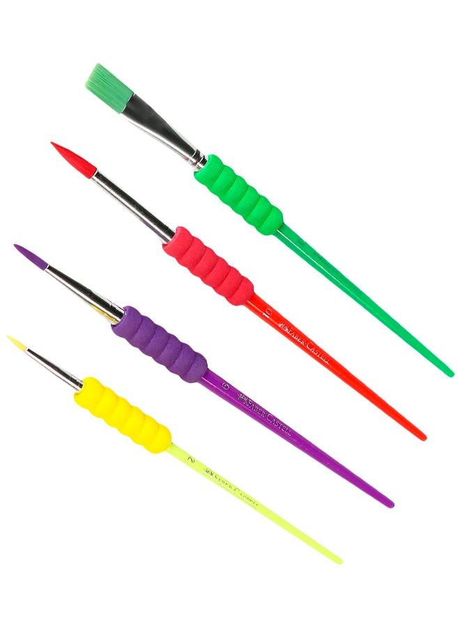 FABER-CASTELL FC Brush set soft touch 4 Pcs Classic Colors