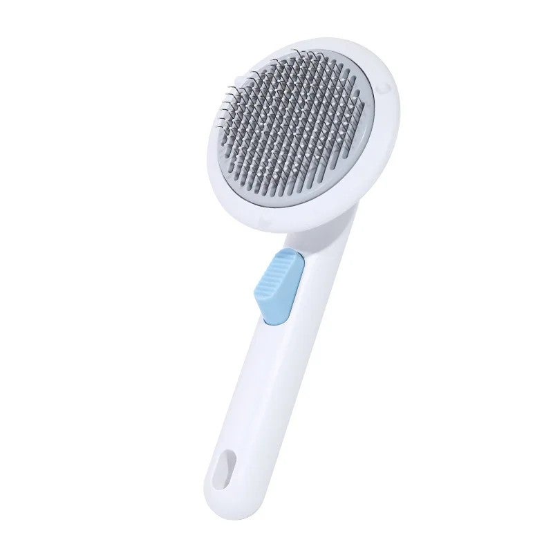 Y&D Cat & Dog Pumpkin Brush - Self Cleaning Slicker Brush for Shedding, Grooming, Massage - Cute Donut Design - Pet Hair Removal Comb for Short & Long Hair - Image 1
