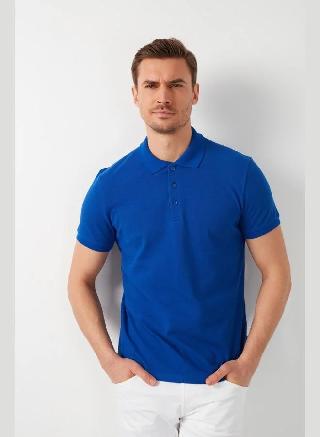 Buratti Buratti Cotton Regular Fit Buttoned 2-Pack Polo Collar T-Shirt Men's Polo Collar T-Shirt 5902127S2