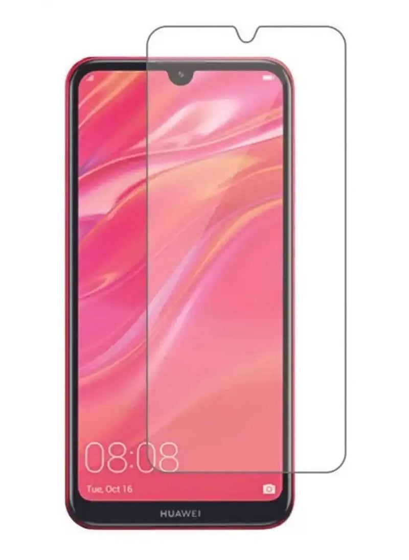 Super Tempered Glass Screen Protector Designed For Huawei Y7 (2019) Full Screen Coverage And Bubble Free - Image 1