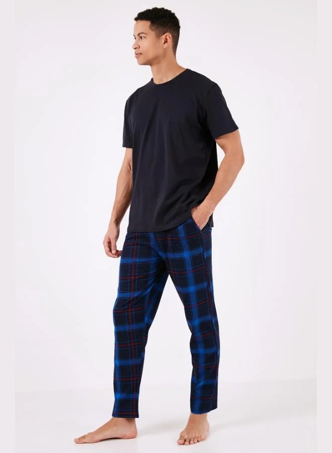 Buratti  Buratti Plaid Cotton Regular Fit Short Sleeve Pajama Set Men's PAJAMAS SET 6572006 for Men | Best Price UAE