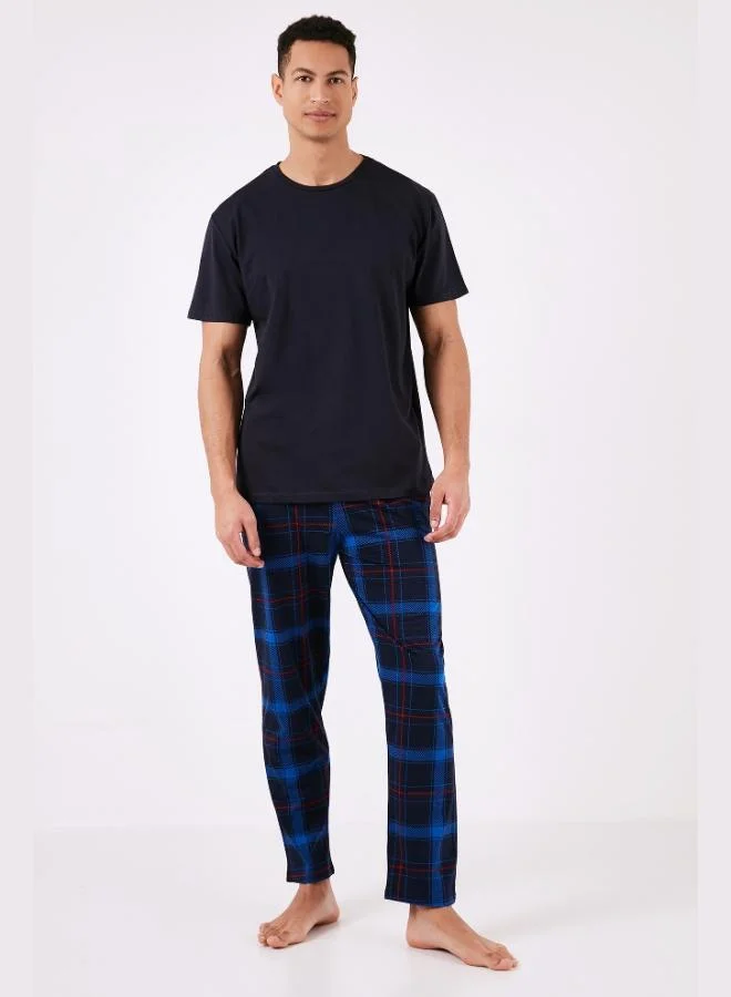 Buratti  Buratti Plaid Cotton Regular Fit Short Sleeve Pajama Set Men's PAJAMAS SET 6572006 for Men | Best Price UAE