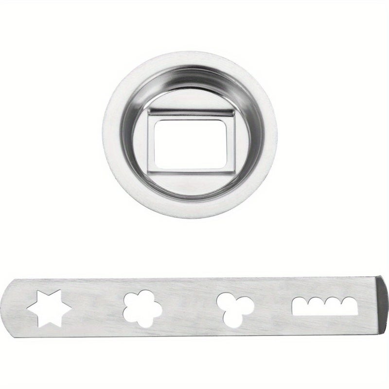 2 Sets Stainless Steel Meat Grinder Accessories Pasta And Snack Making Tools Cookie Baking Kit - Image 5