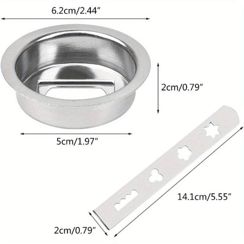 2 Sets Stainless Steel Meat Grinder Accessories Pasta And Snack Making Tools Cookie Baking Kit - Image 3