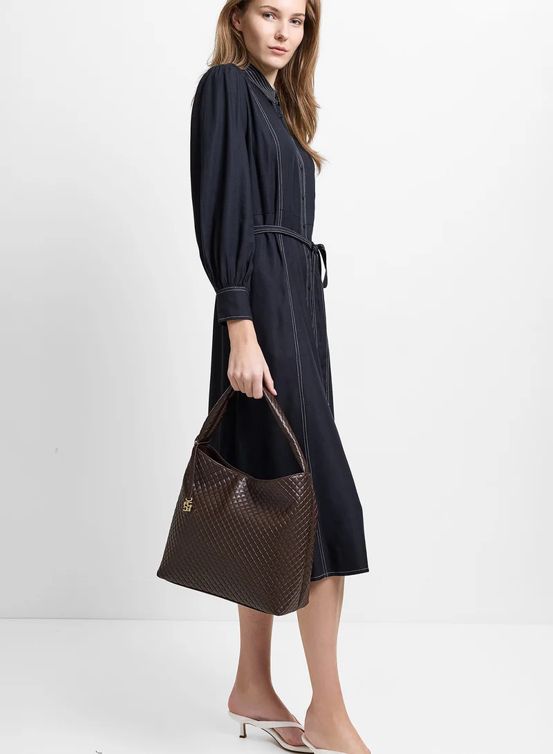 فرنش كونكشن Women Brown Iris Shoulder Bag
