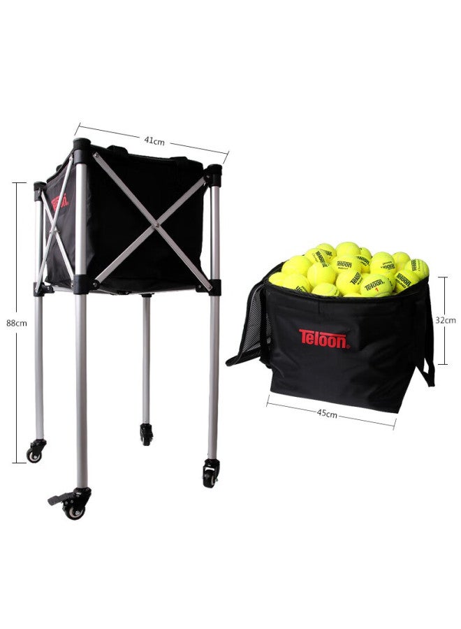 Teloon Tennis Ball Retriever Folding Cart With Wheels, Table Tennis Ball Collector T113-180 - Image 4
