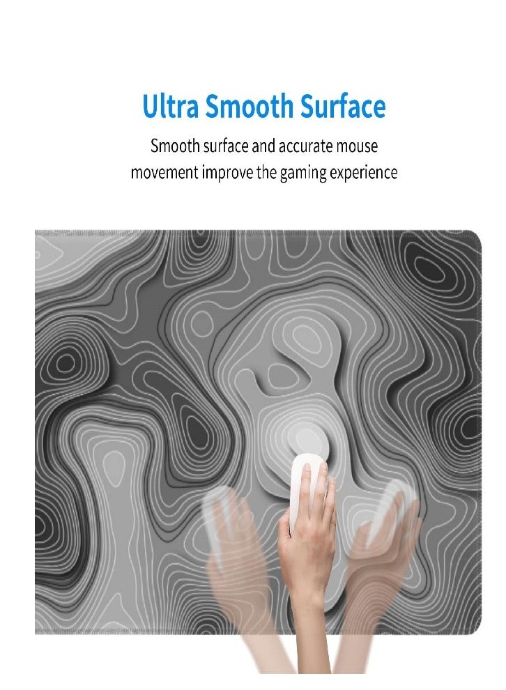 Extended Big Mouse Pad Large,100cm X 50cm X 0.3cm,XL Gaming Mouse Pad Desk Pad,Computer Keyboard Mouse Mat Mousepad ,3D Topographic Map  - Image 3