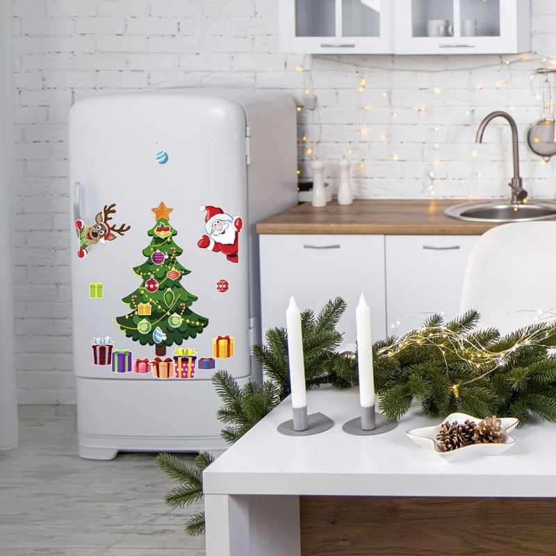 Christmas Magent Stickers for Fridge Car Garage CT131 Santa Snowman Reindeer Decor - Image 4