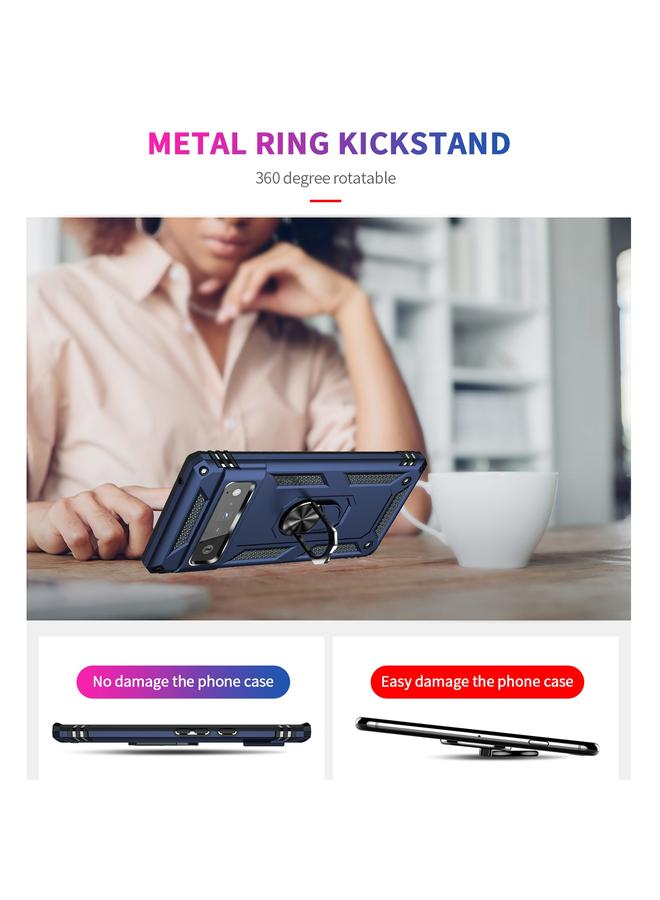 S-TOP Case For Google Pixel 6 Pro Shockproof TPU + PC Protective Case with 360 Degree Rotating Holder - Image 3