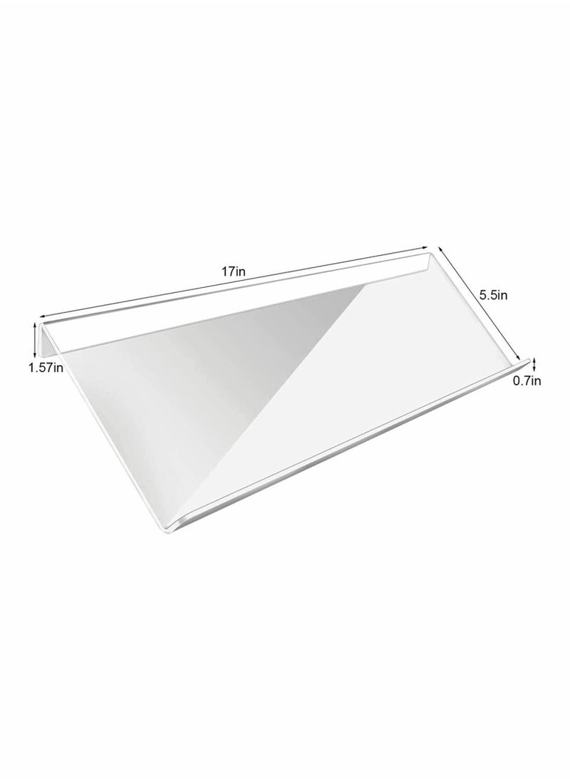 Generic - Computer Keyboard Stand, Clear Acrylic Premium Tilted Computer Keyboard Holder, for Easy Ergonomic Typing, Upgraded Version Working at Office Desk, Computer Gaming at Home - Image 1
