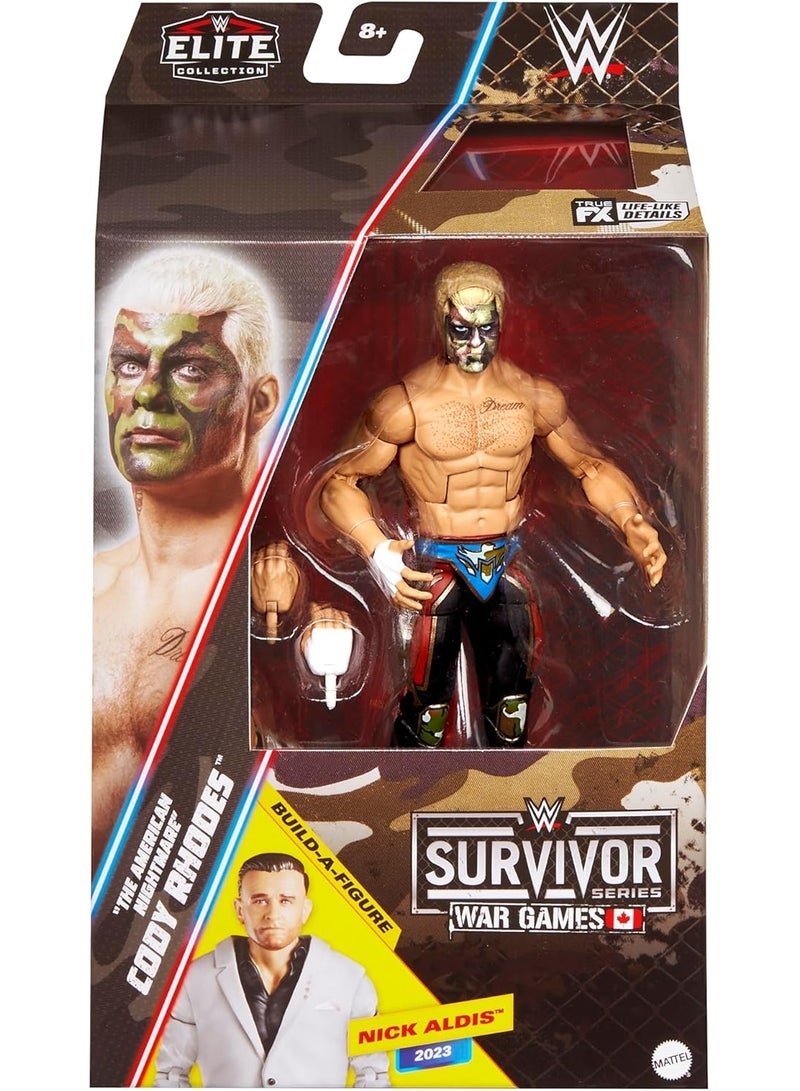 WWE كودي رودس (طلاء وجه تمويه) شخصية عمل من سلسلة الناجين النخبة 2025 - Image 3